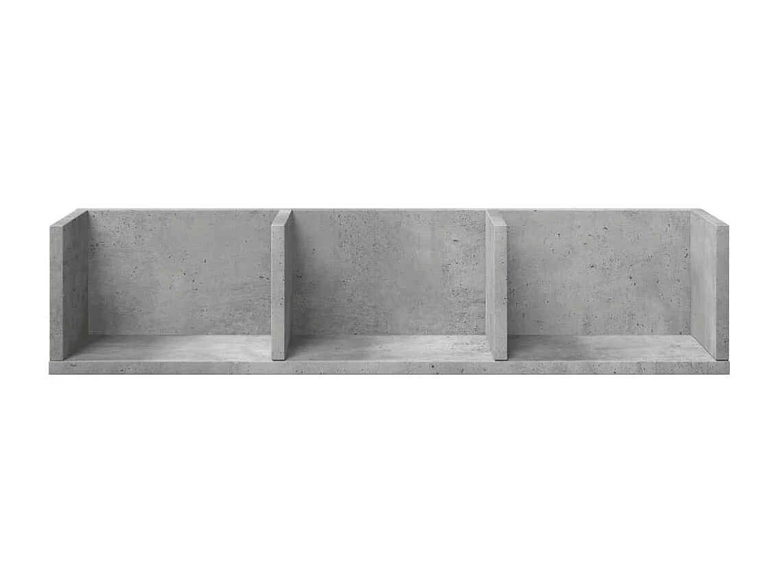 Armoires murales 2pcs gris béton 75x18x16,5cm bois d'ingénierie FR67029