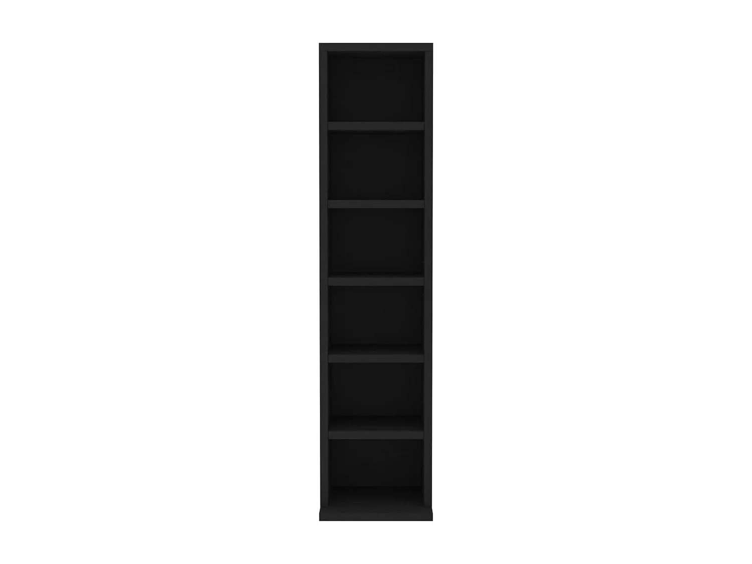 Armoire à CD Noir 21x20x88 cm Bois d'ingénierie FR98932