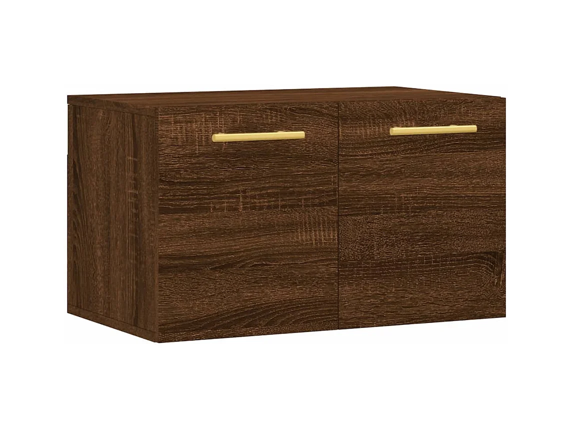 Wandkast 60x36,5x35 cm bewerkt hout bruin eikenkleur BE555578