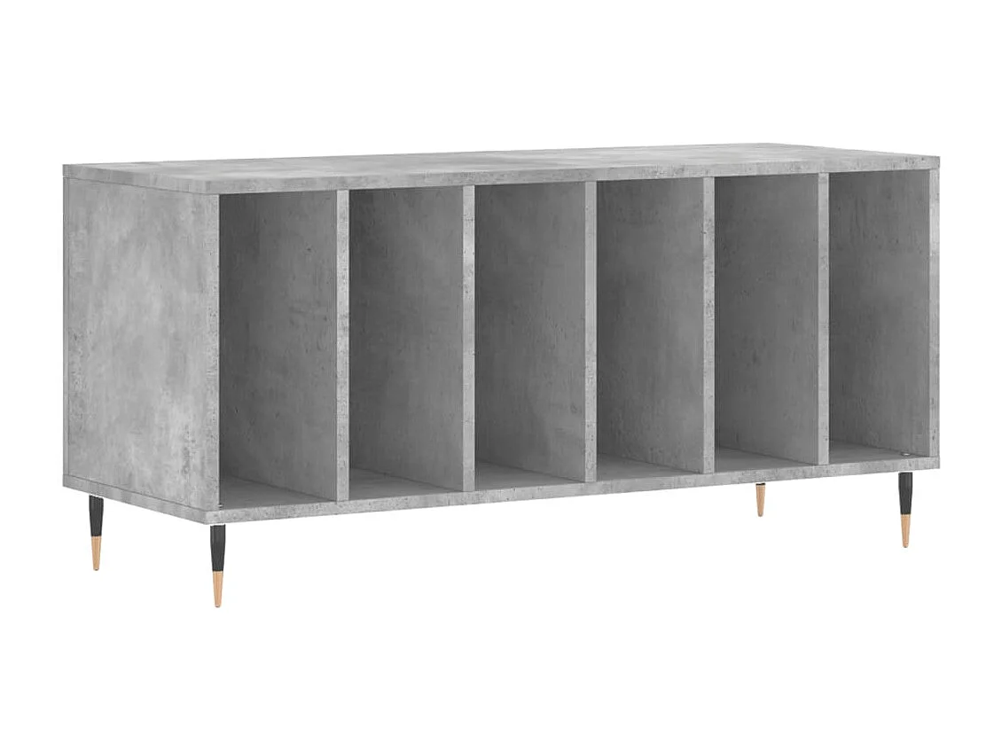 Armoire à disques gris béton 100x38x48 cm bois d'ingénierie FR57320