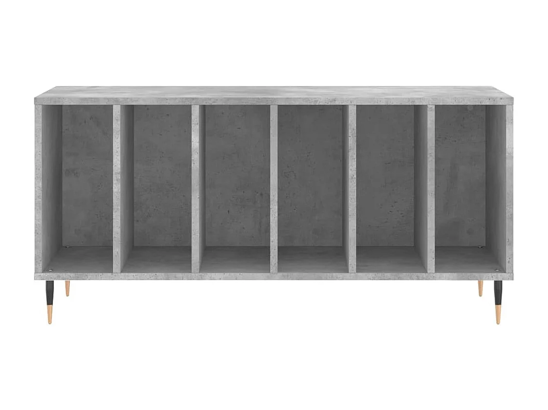 Armoire à disques gris béton 100x38x48 cm bois d'ingénierie FR57320