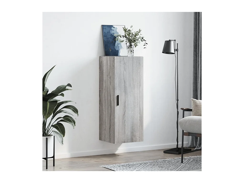 Armario de pared gris Sonoma 34,5x34x90 cm ES404188