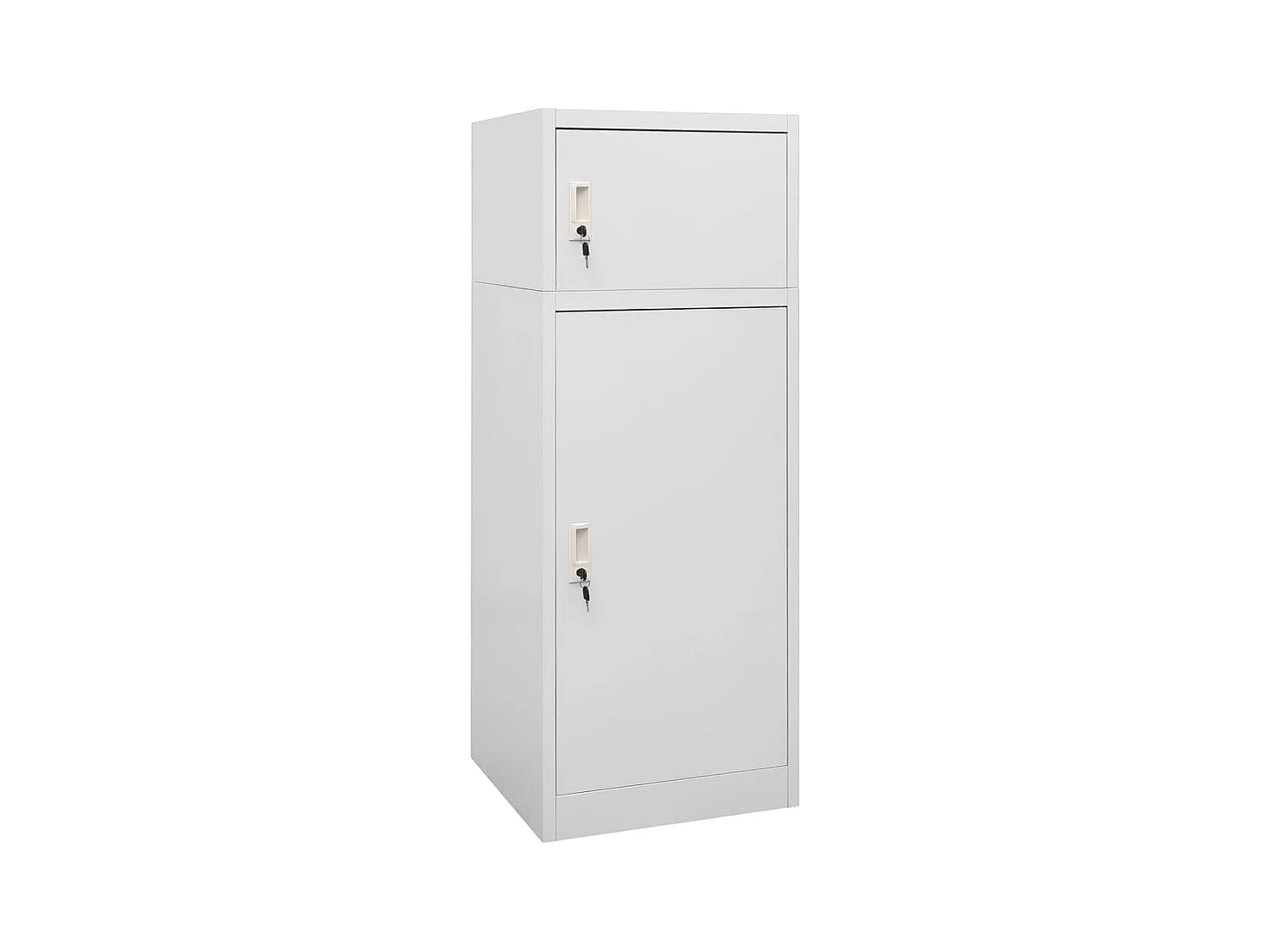 Armoire à selles Gris clair 53x53x140 cm Acier FR27340