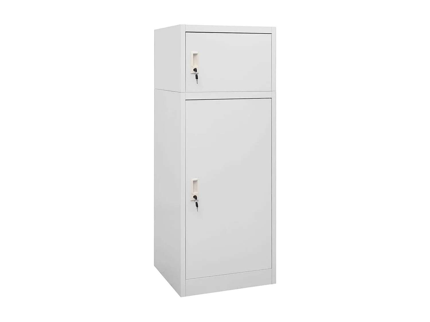 Armoire à selles Gris clair 53x53x140 cm Acier FR27340