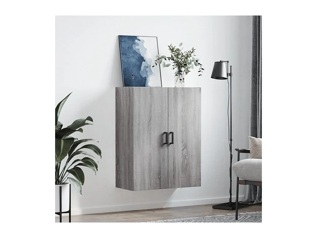 Armoire murale sonoma gris 69,5x34x90 cm FR83362