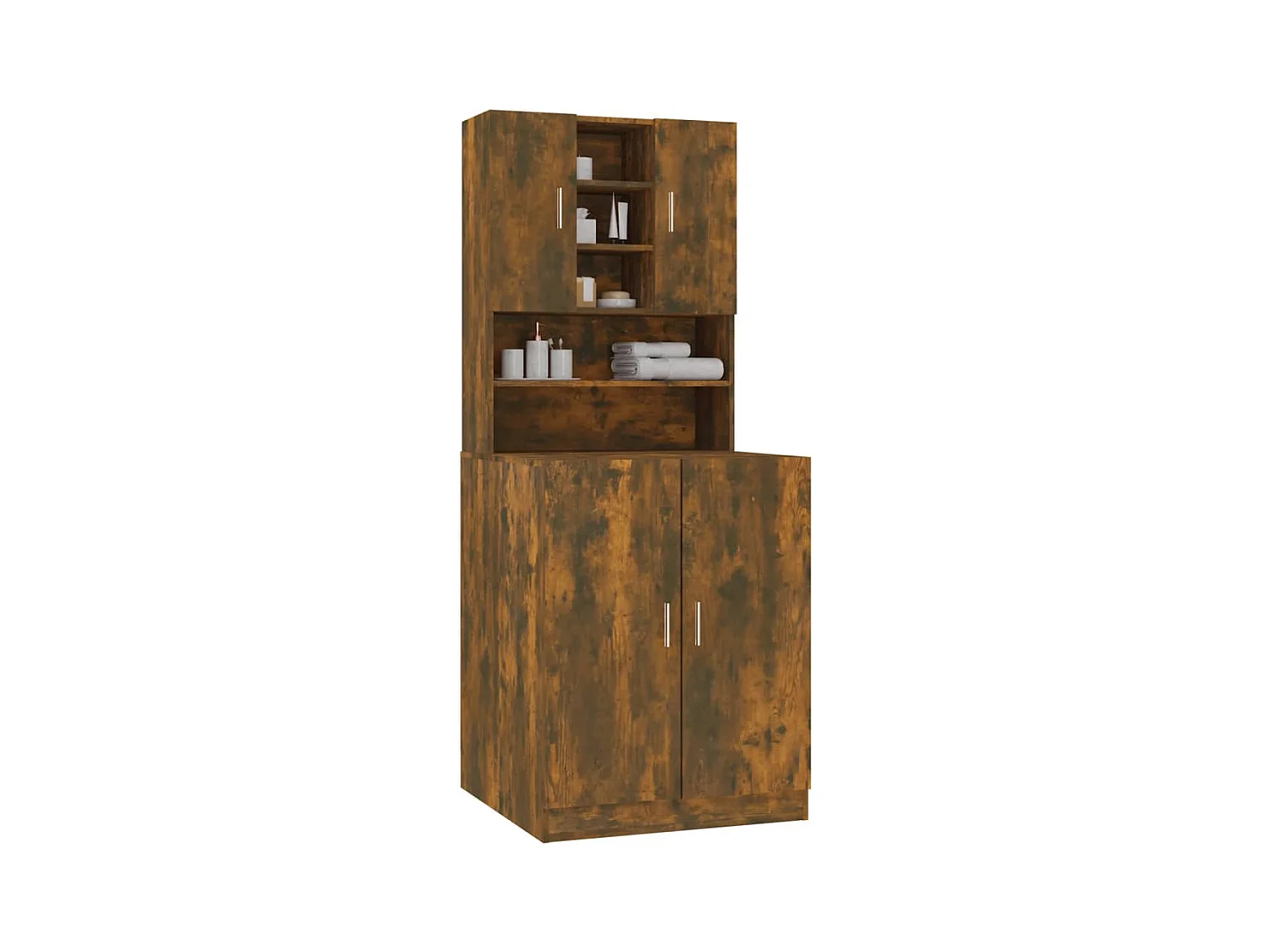 Armoire de machine à laver Chêne fumé Bois d’ingénierie FR52631