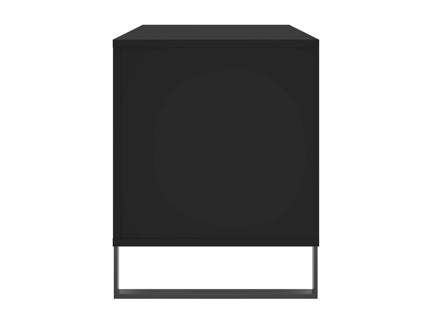 Armoire à disques noir 100x38x48 cm bois d'ingénierie FR41561