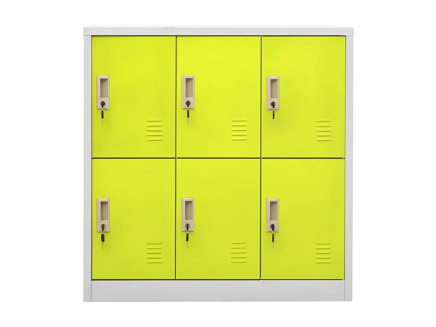 Lockerkasten 2 st 90x45x92,5 cm staal lichtgrijs en groen BE980245
