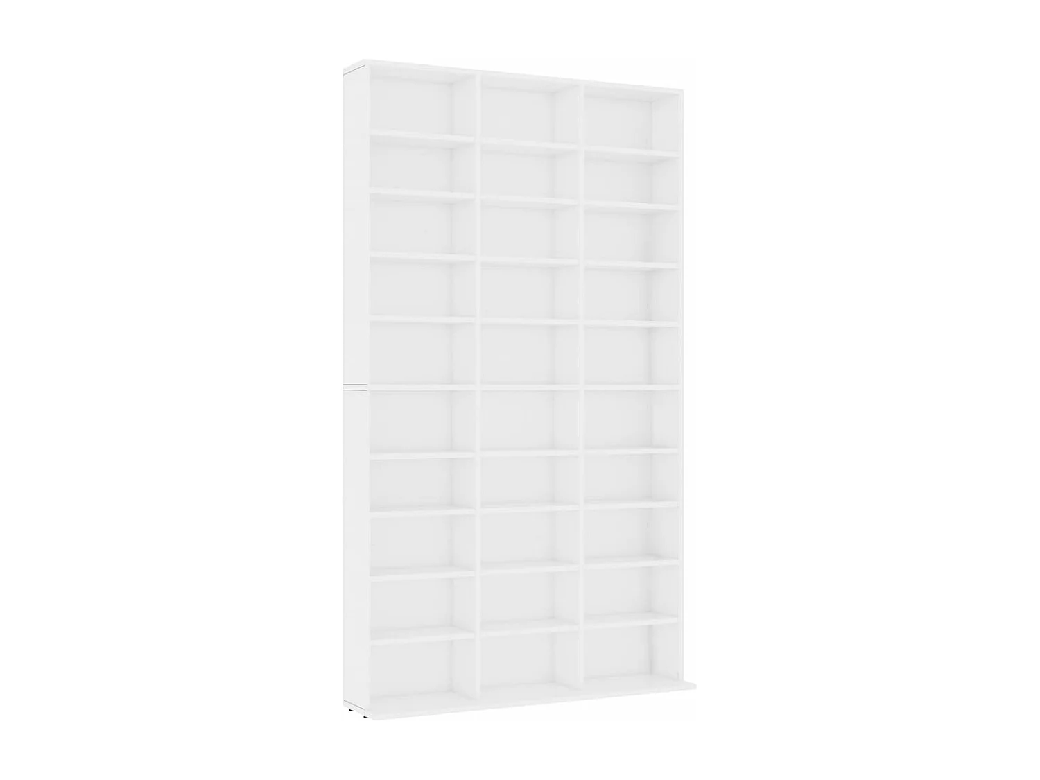 Armoire à CD Blanc 102x16x177,5 cm Bois d'ingénierie FR99379