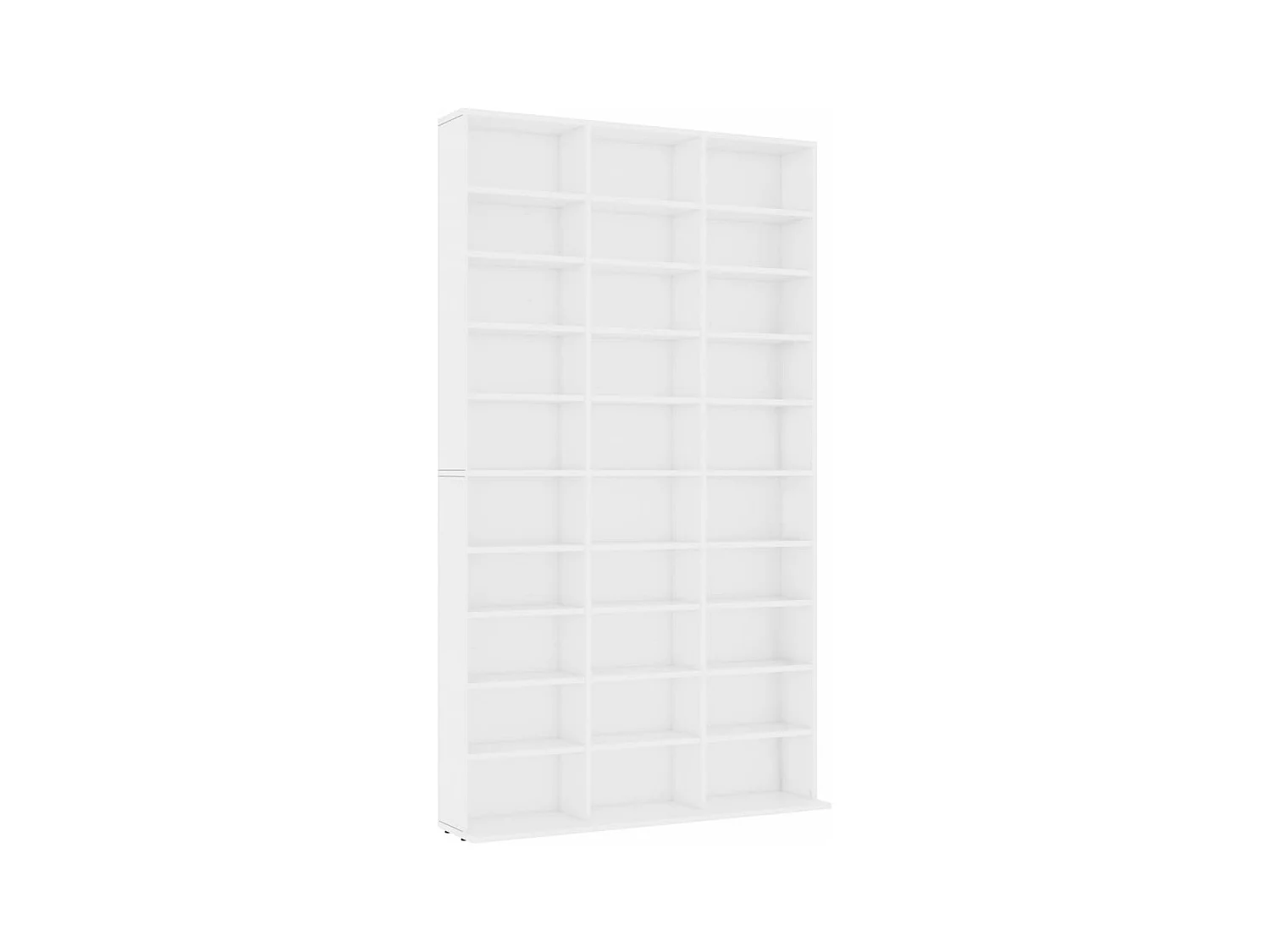 Cd-kast 102x16x177,5 cm bewerkt hout wit BE263924