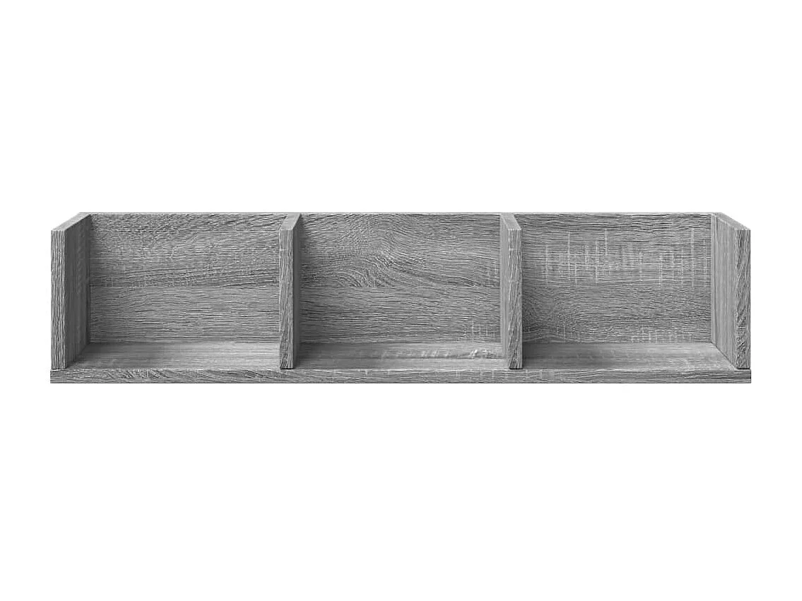 Armoires murales 2pcs sonoma gris 75x18x16,5 cm bois ingénierie FR16641