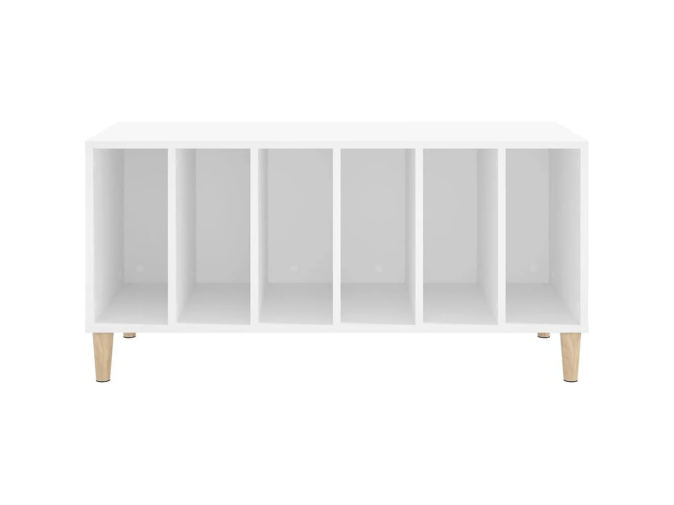 Armoire à disques blanc 100x38x48 cm bois d'ingénierie FR33524