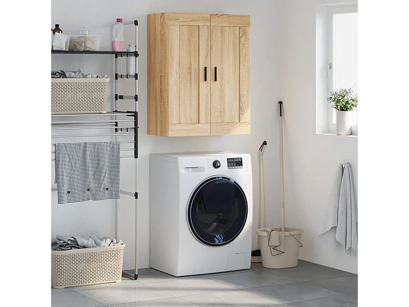 Armoire murale chêne sonoma 69,5x34x90 cm bois d'ingénierie FR71377