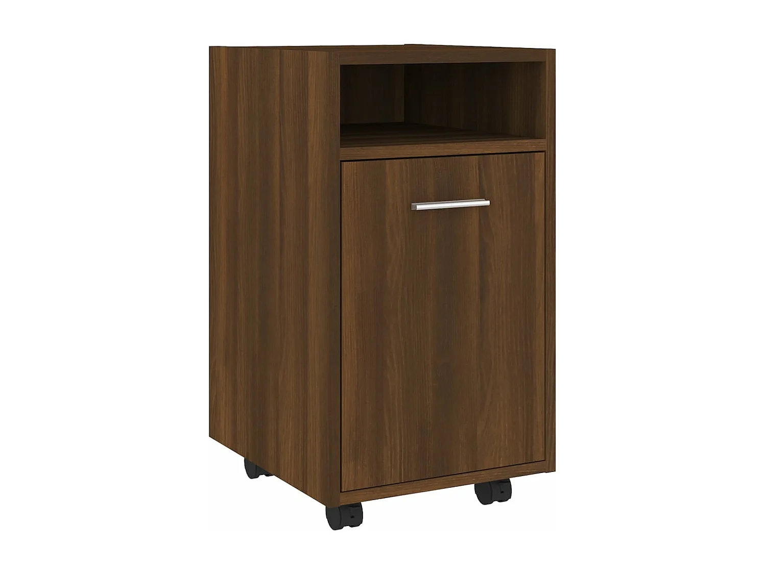 Armoire appoint à roues Chêne marron 33x38x60 cm FR51496