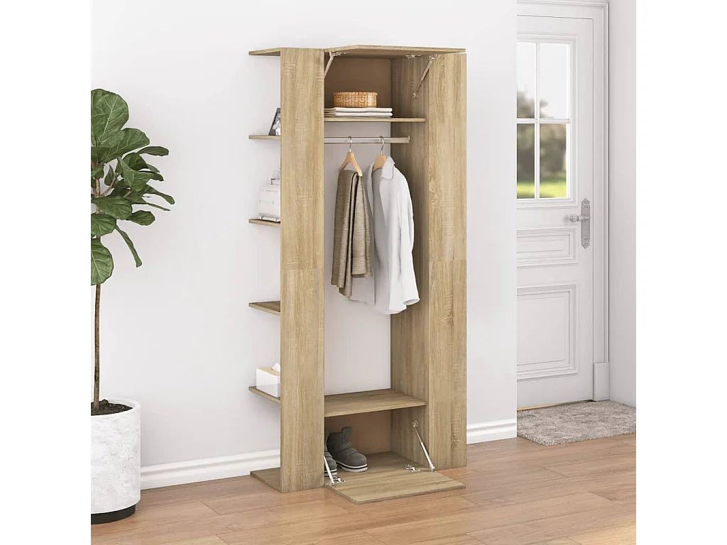 Armoire de couloir Chêne sonoma 97,5x37x99 cm Bois d'ingénierie FR22728