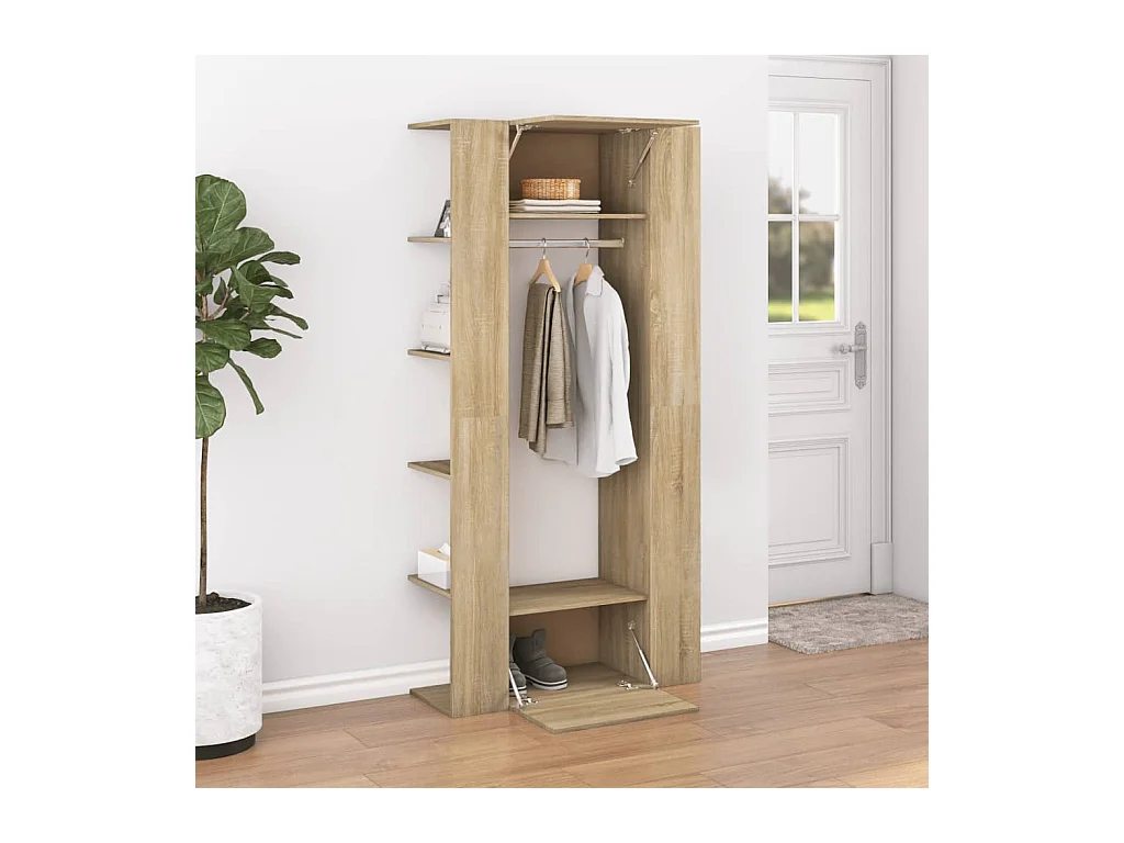 Armoire de couloir Chêne sonoma 97,5x37x99 cm Bois d'ingénierie FR22728