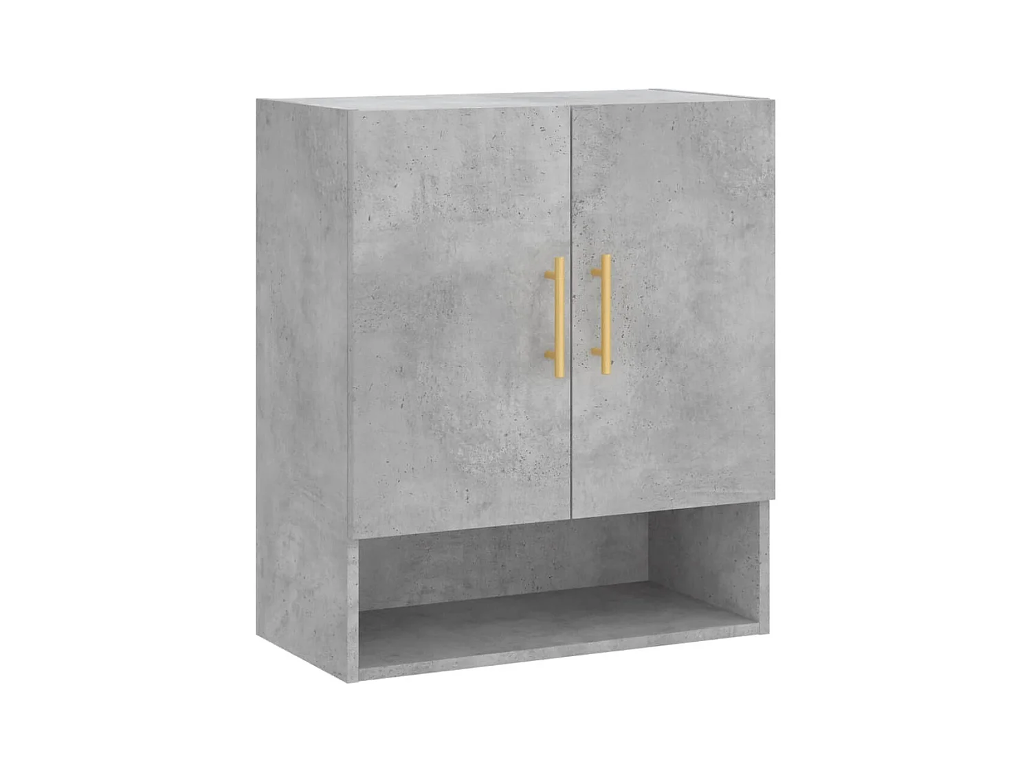 Wandkast 60x31x70 cm bewerkt hout betongrijs BE329891