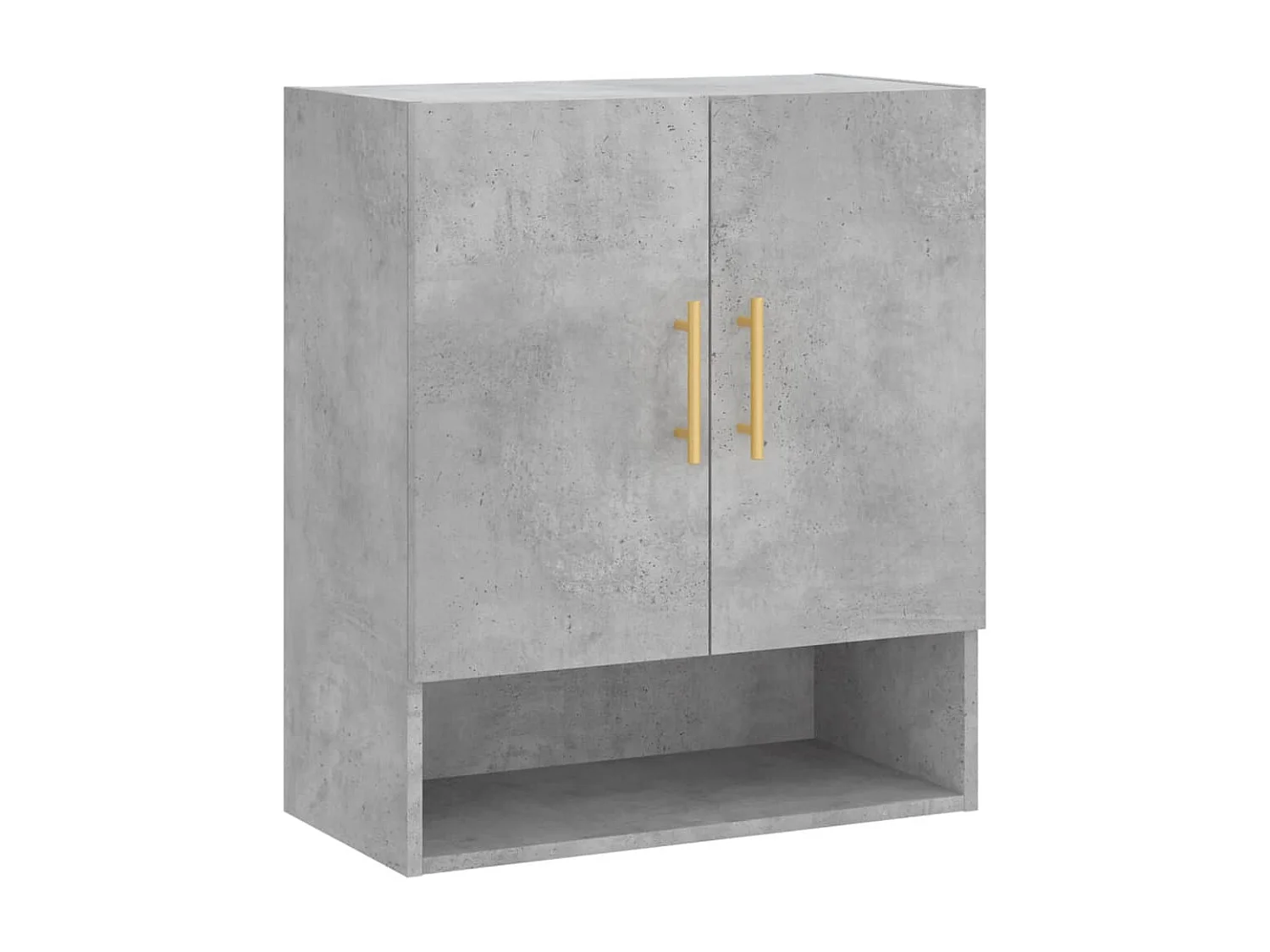 Wandkast 60x31x70 cm bewerkt hout betongrijs BE329891