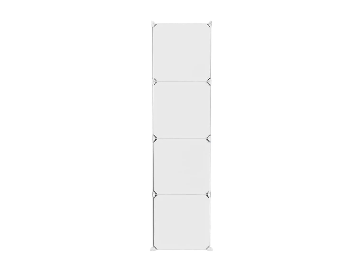 Armoire de rangement pour enfants avec 10 cubes Blanc PP FR89147