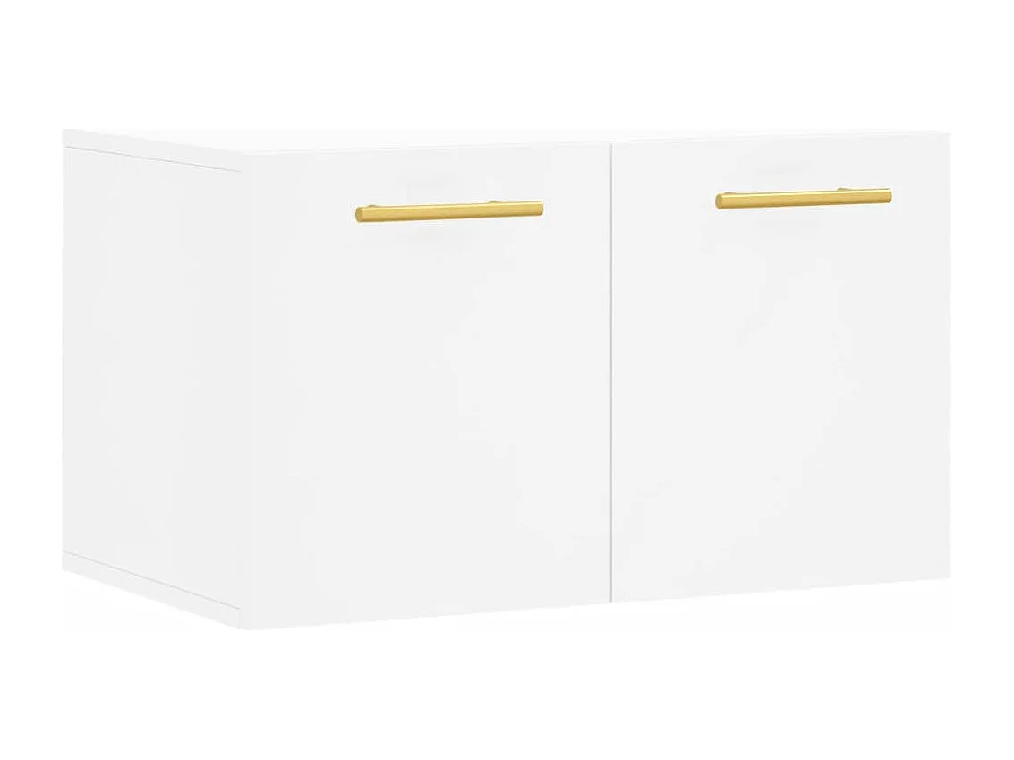 Wandkast 60x36,5x35 cm bewerkt hout wit BE148155