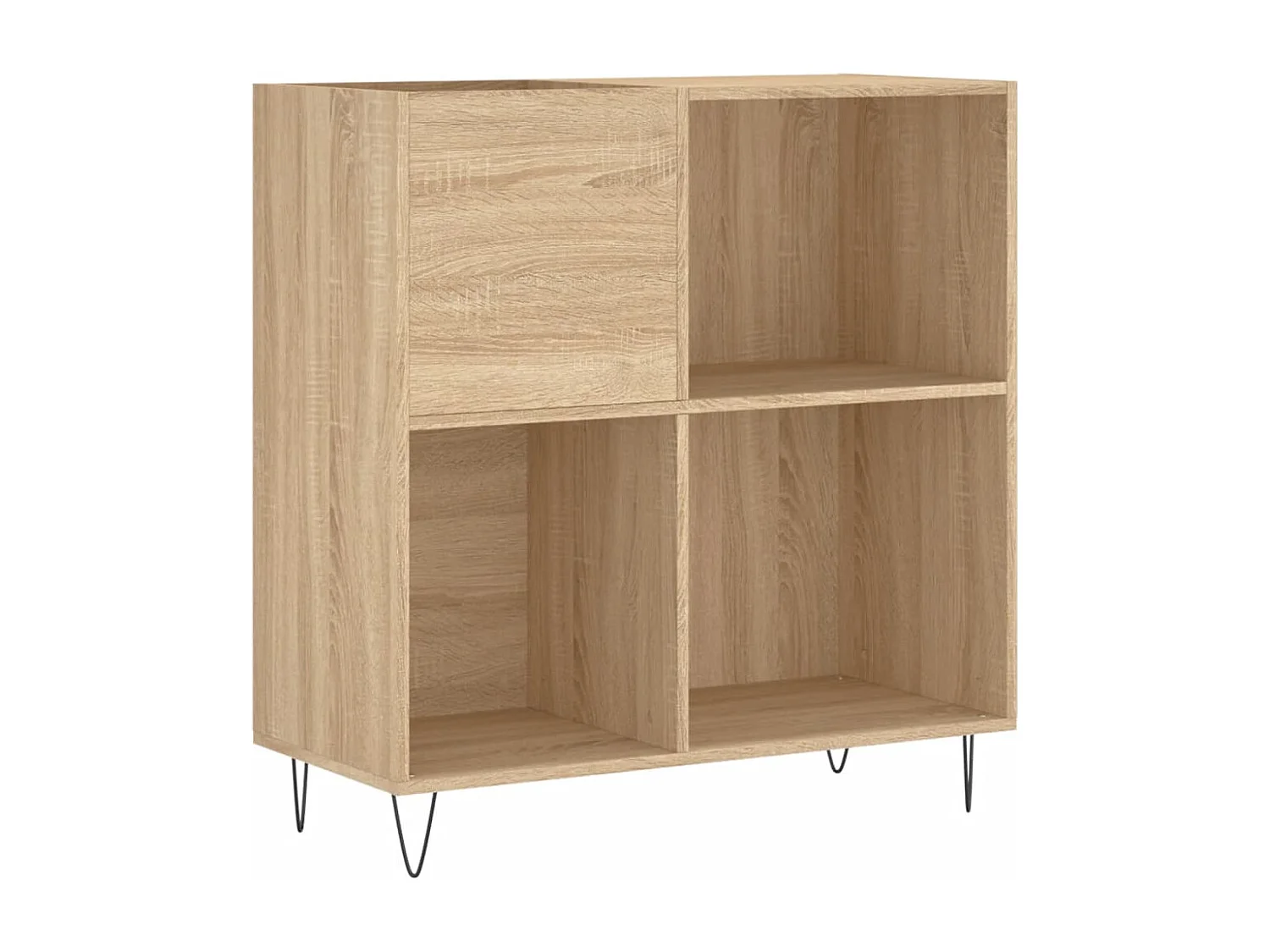 Armoire à disques chêne sonoma 84,5x38x89 cm bois d'ingénierie FR49282