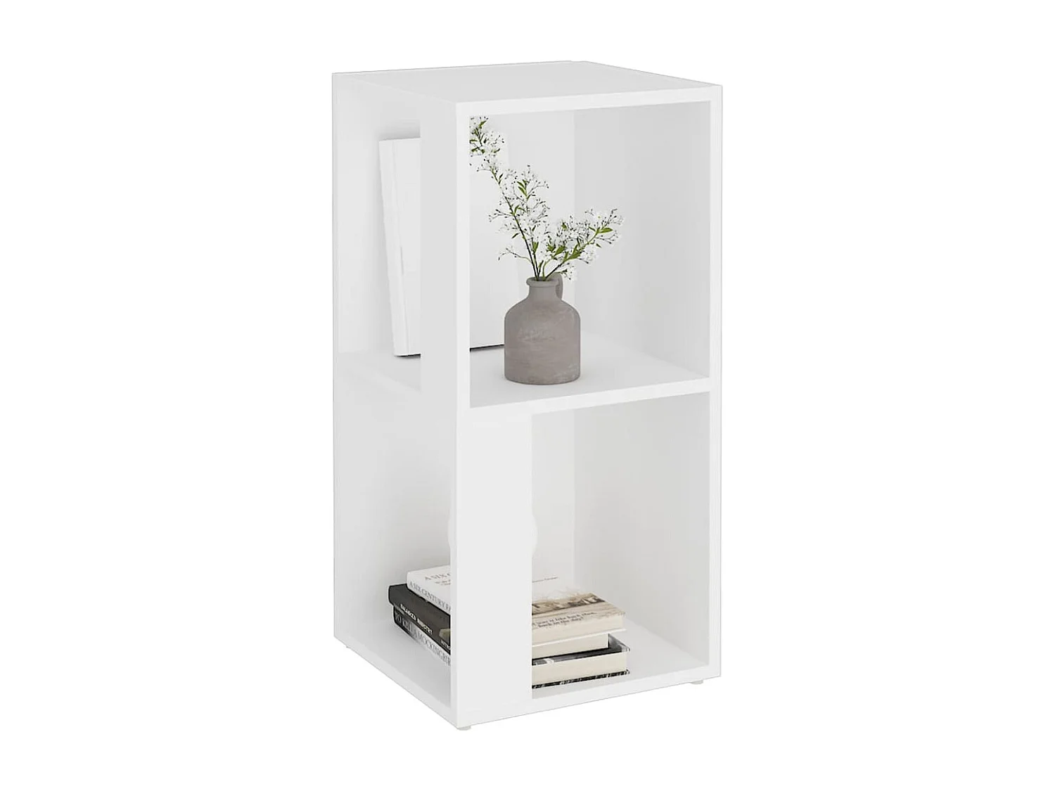 Armoire d'angle Blanc 33x33x67 cm Bois d'ingénierie FR69922