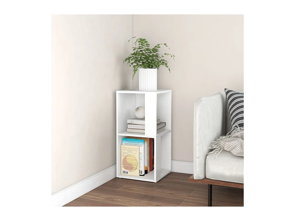 Armoire d'angle Blanc 33x33x67 cm Bois d'ingénierie FR69922