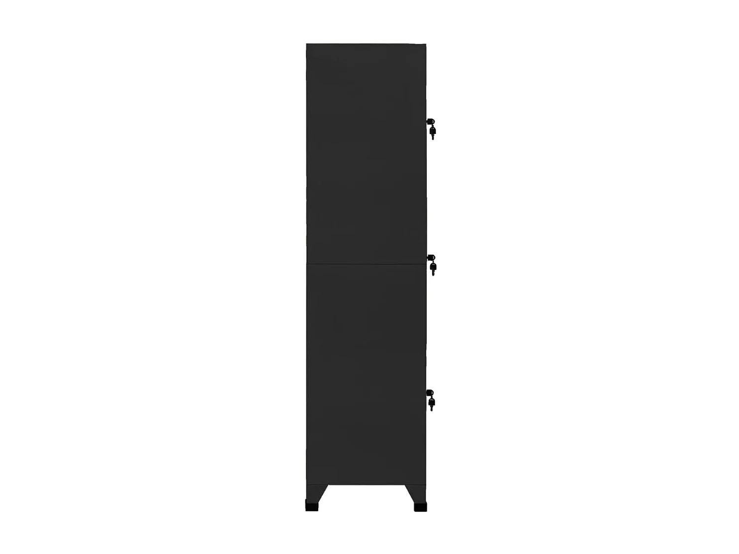 Armoire à casiers Noir 38x45x180 cm Acier FR50623