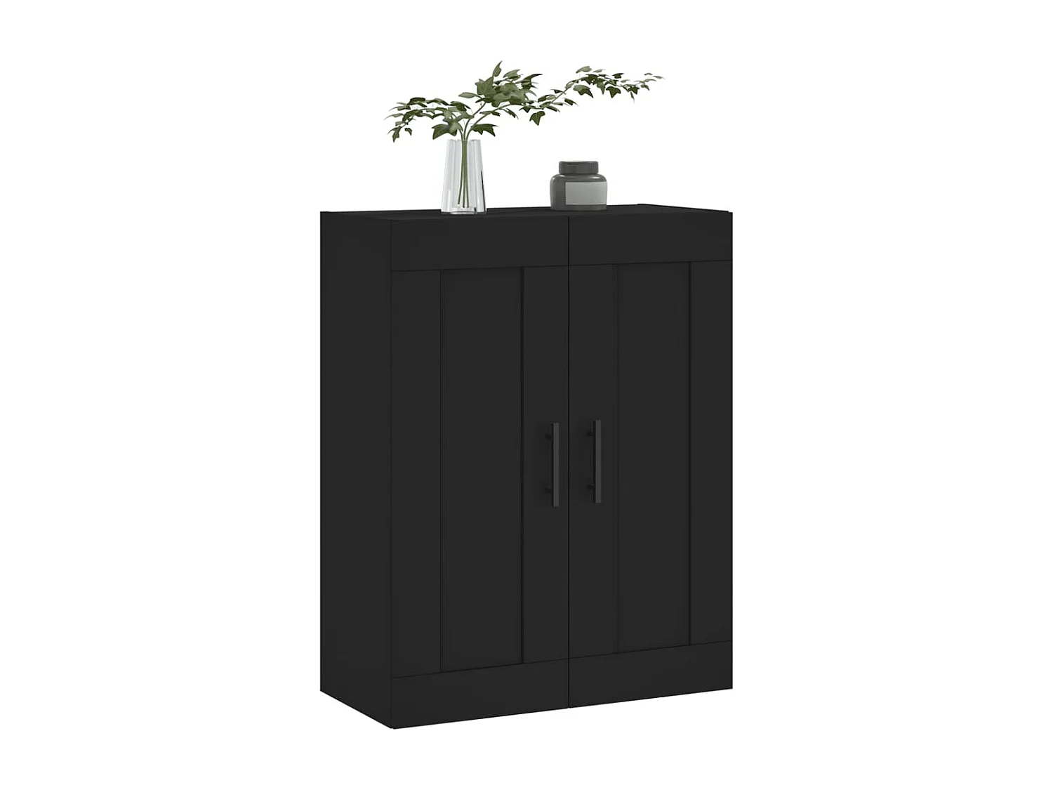 Armoire murale noir 69,5x34x90 cm bois d'ingénierie FR98071