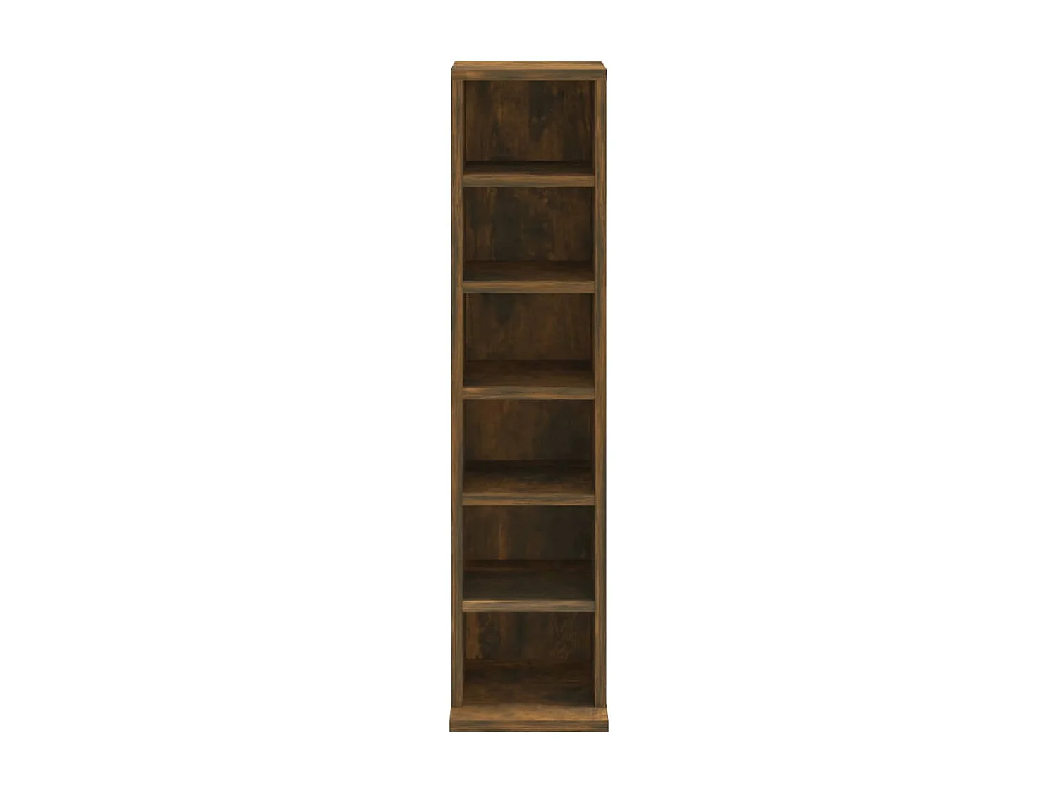 Armoire à CD Chêne fumé 21x20x88 cm Bois d'ingénierie FR97902