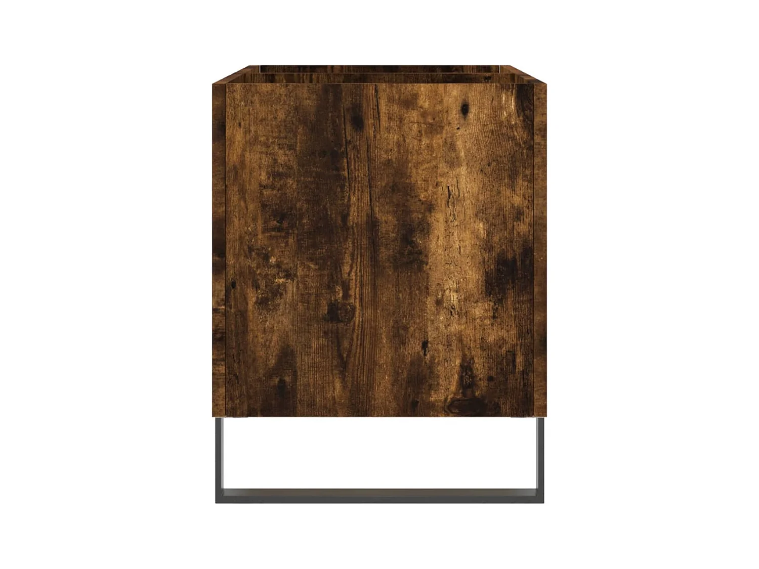 Platenkast 74,5x38x48 cm bewerkt hout gerookt eikenkleurig BE555826