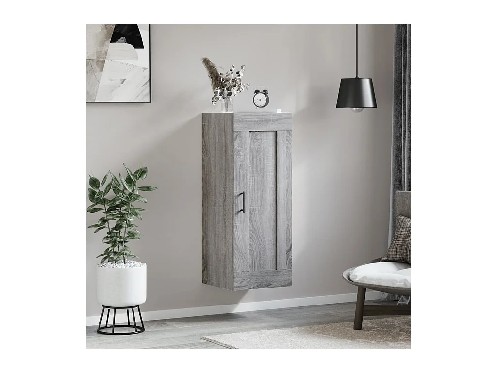 Armoire murale sonoma gris 34,5x34x90 cm bois d'ingénierie FR27445