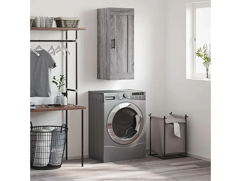 Armoire murale sonoma gris 34,5x34x90 cm bois d'ingénierie FR27445