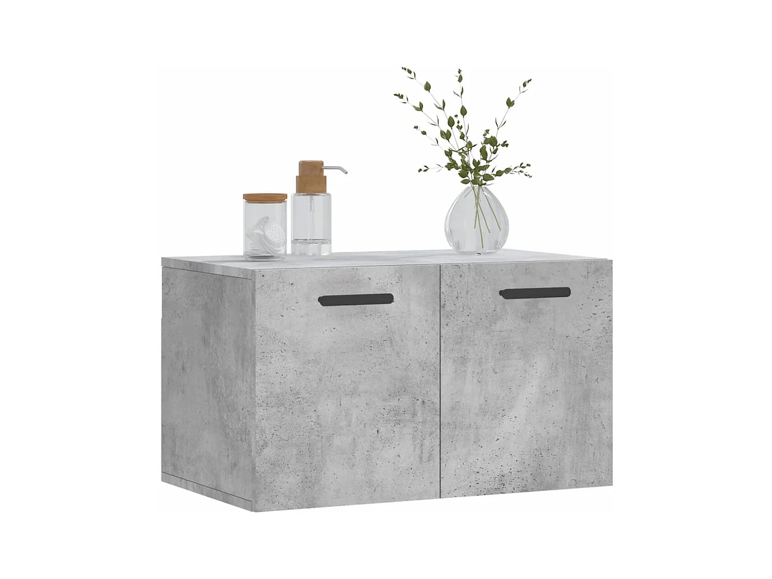 Armoire murale Gris béton 60x36,5x35 cm Bois d'ingénierie FR15310