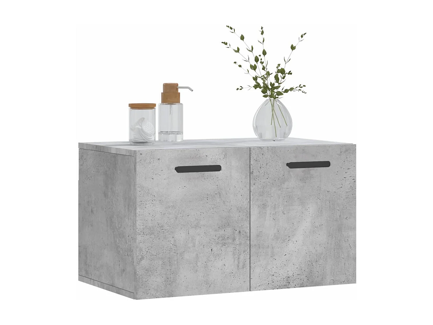 Armoire murale Gris béton 60x36,5x35 cm Bois d'ingénierie FR15310