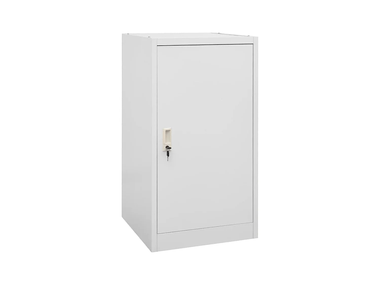 Armoire à selles Gris clair 53x53x105 cm Acier FR77867