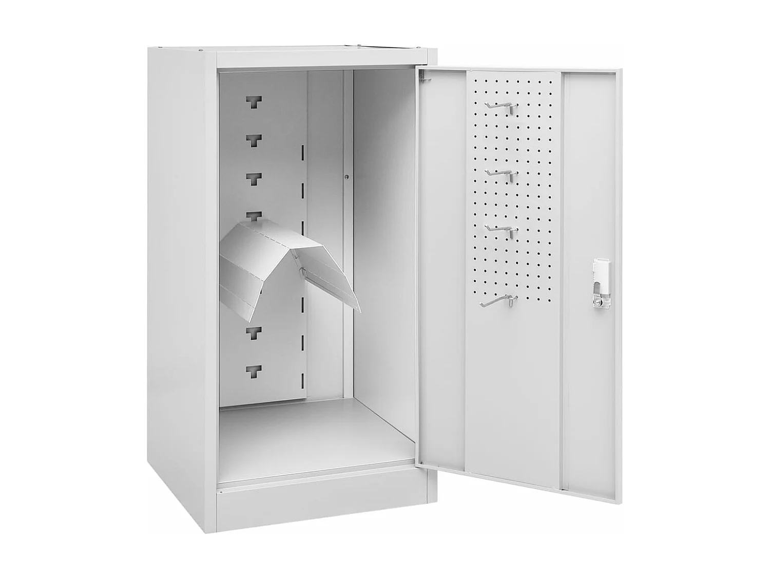 Zadelkast 53x53x105 cm staal lichtgrijs   BE681361