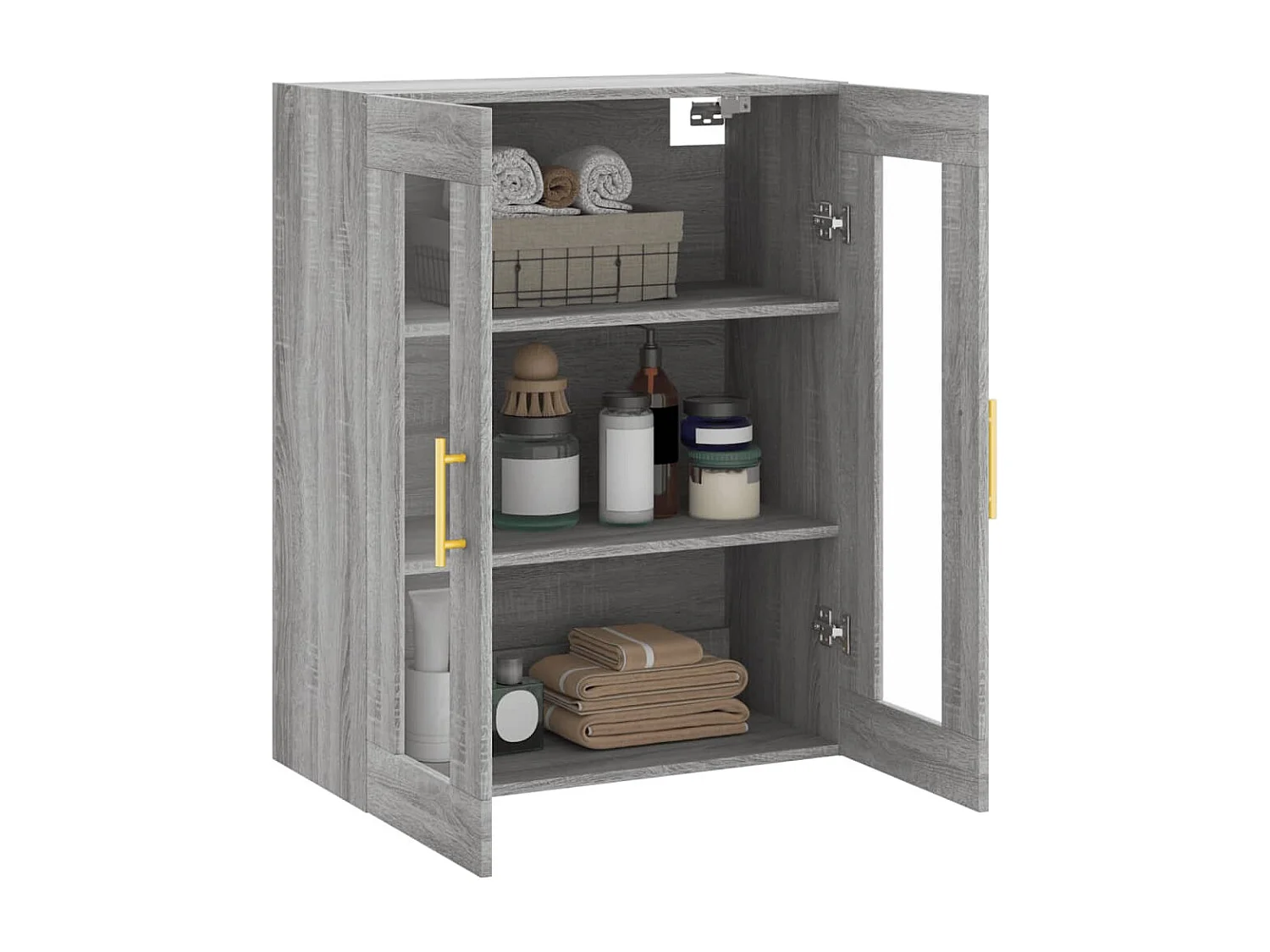 Armoire murale sonoma gris 69,5x34x90 cm FR19117