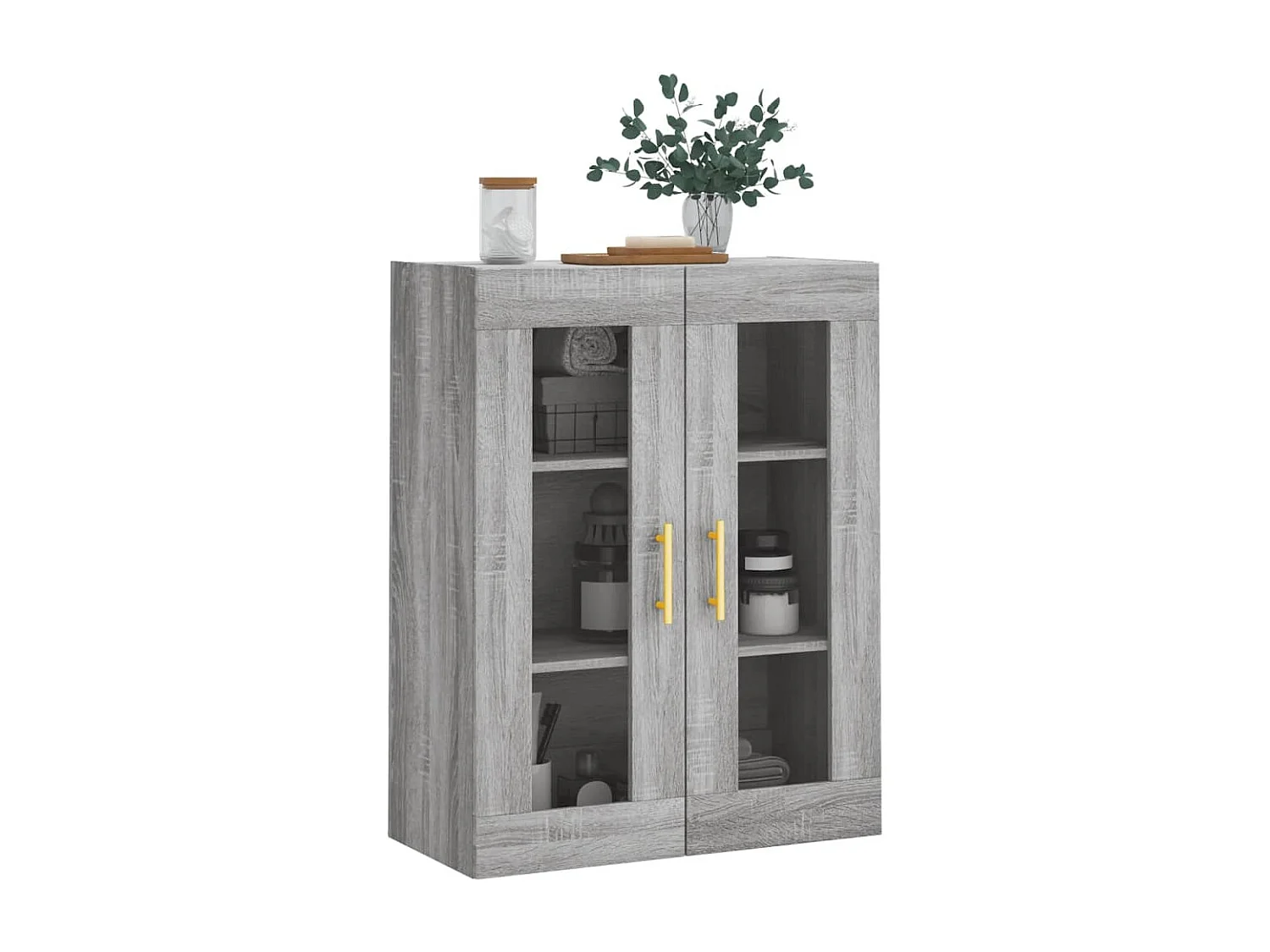 Armoire murale sonoma gris 69,5x34x90 cm FR19117
