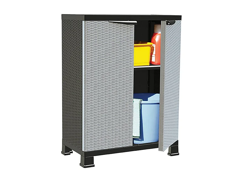 Opbergkast 68x39x92 cm rattan ontwerp BE755106