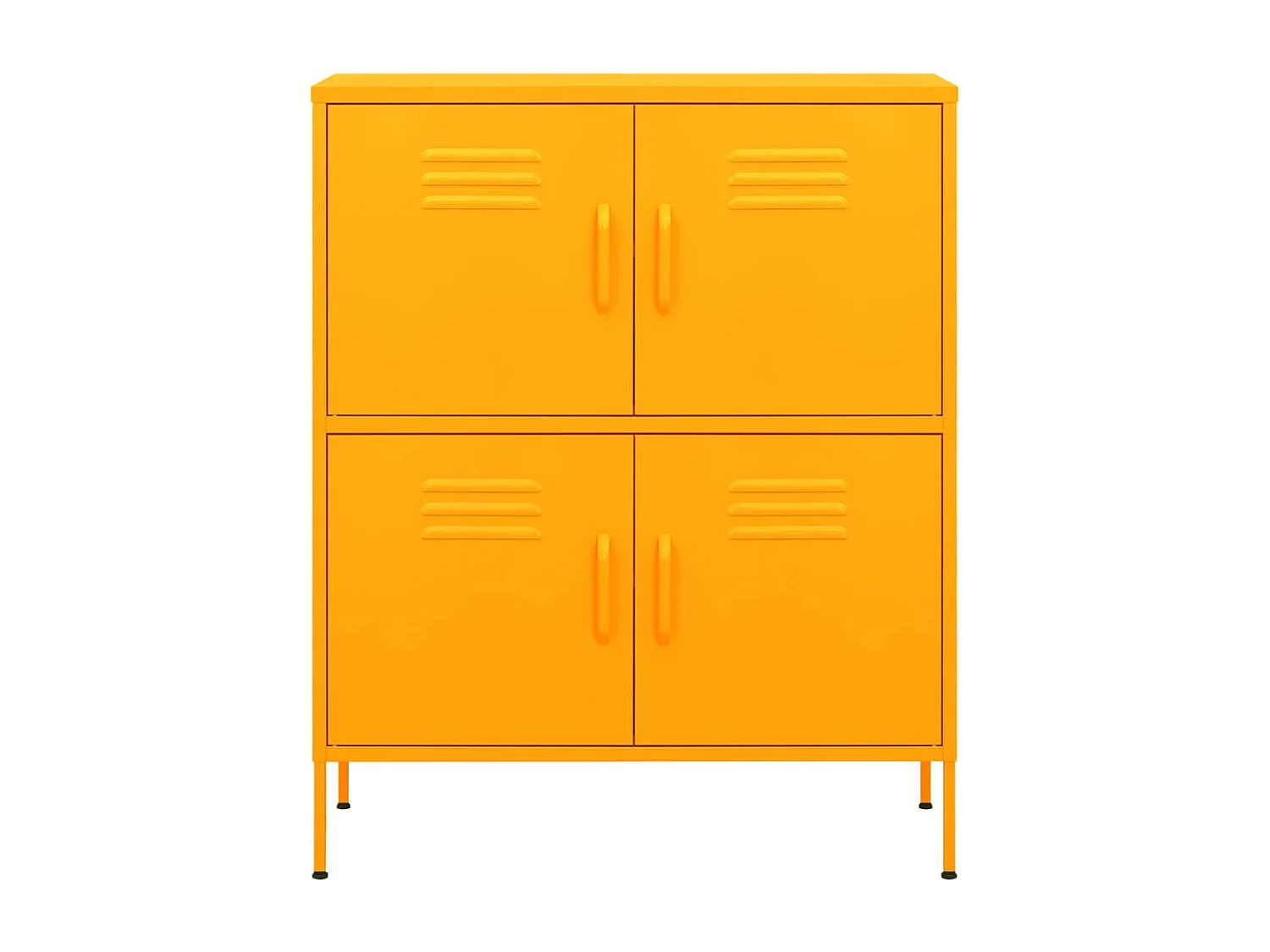 Armario de almacenamiento acero amarillo mostaza 80x35x101,5 cm ES937782