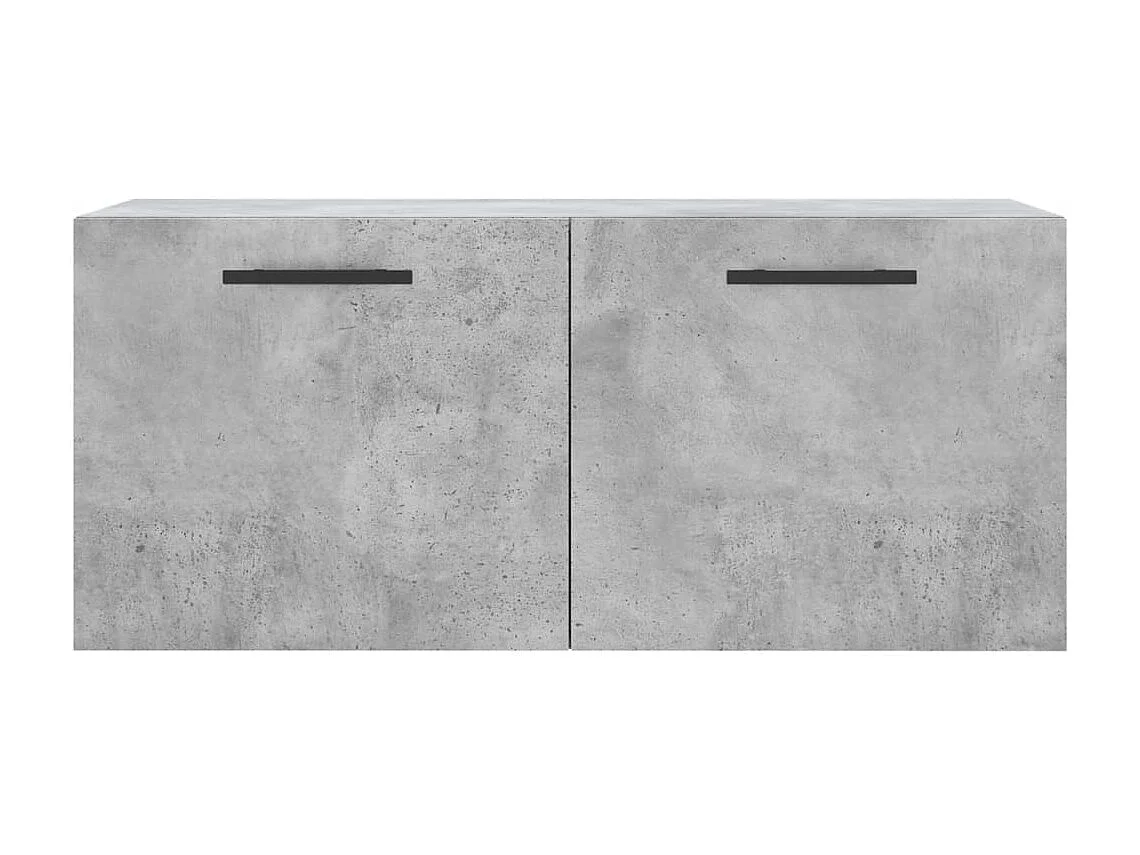 Armoire murale gris béton 80x36,5x35 cm bois d'ingénierie FR44884