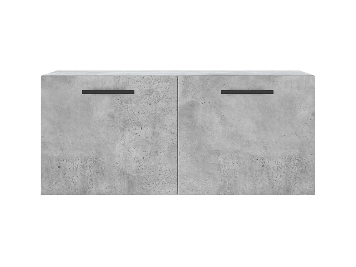 Wandkast 80x36,5x35 cm bewerkt hout betongrijs BE171177