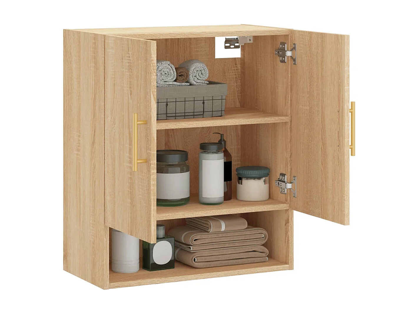 Armoire murale chêne sonoma 60x31x70 cm bois d'ingénierie FR45765