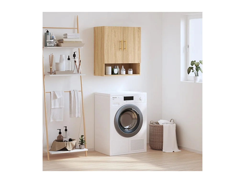 Armoire murale chêne sonoma 60x31x70 cm bois d'ingénierie FR45765