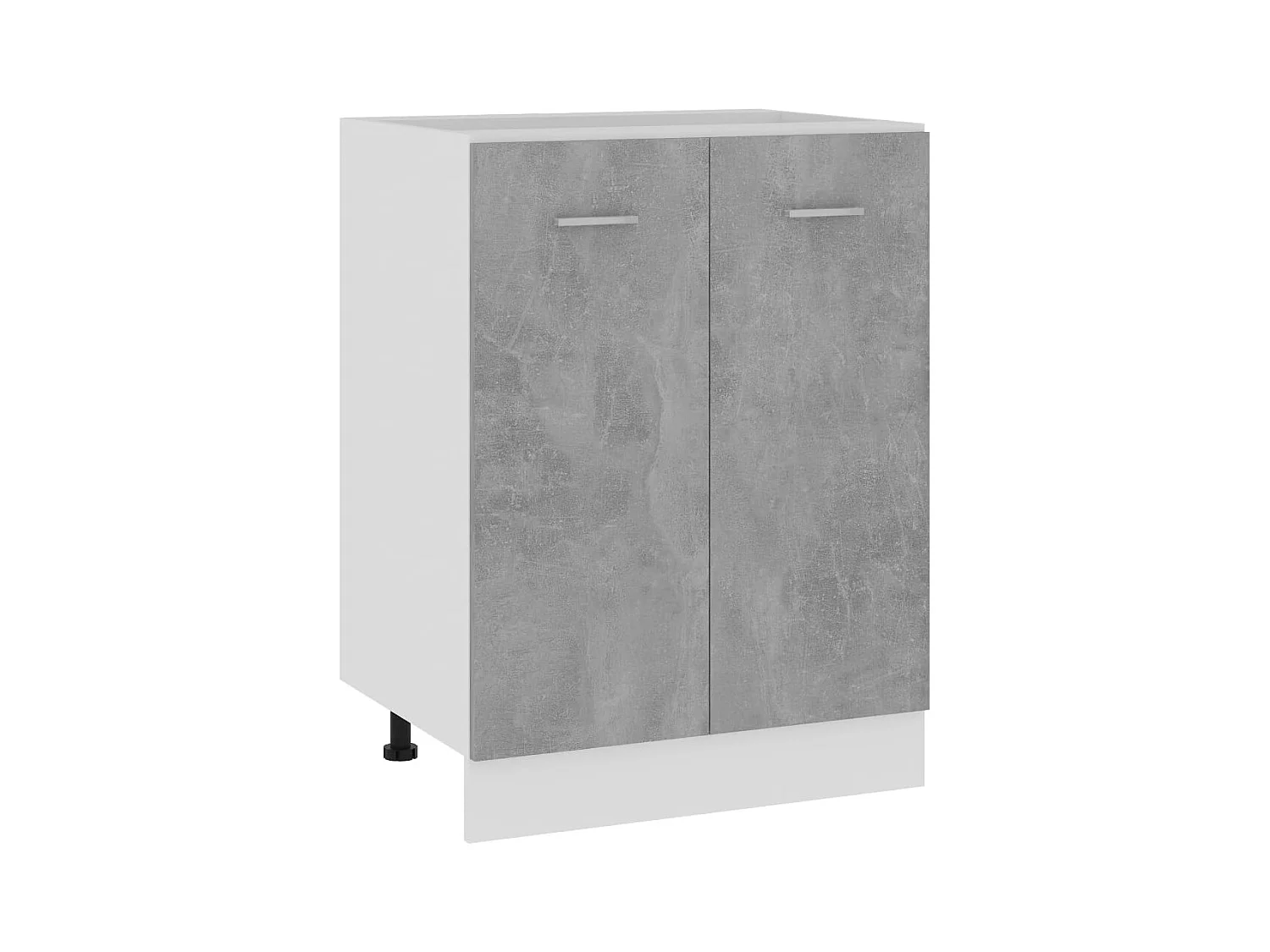 Armoire de plancher Gris béton 60x46x81,5 cm Bois d’ingénierie FR52082