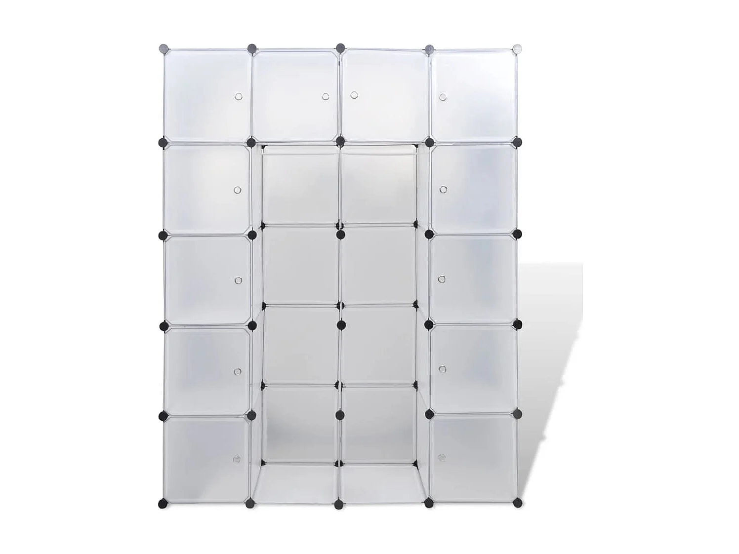 Armoire modulaire 14 compartiments blanc 37 x 146 x 180,5 cm FR67594