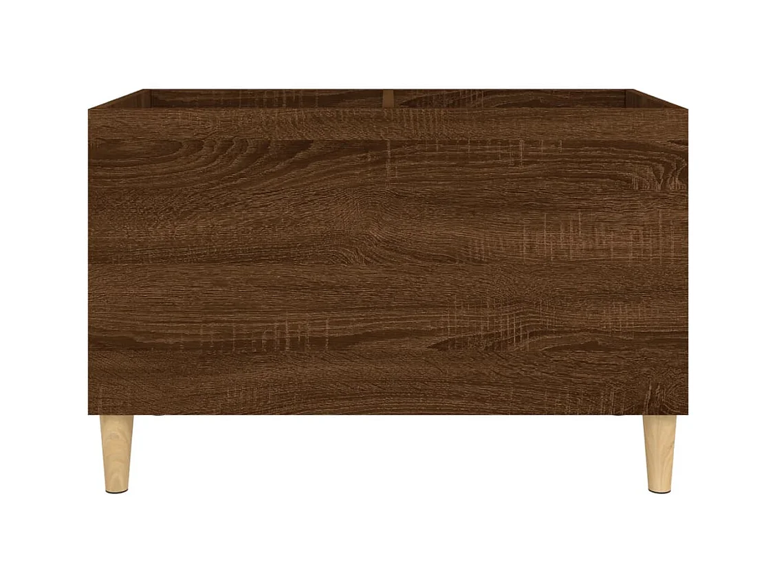 Platenkast 74,5x38x48 cm bewerkt hout bruin eikenkleur BE290191