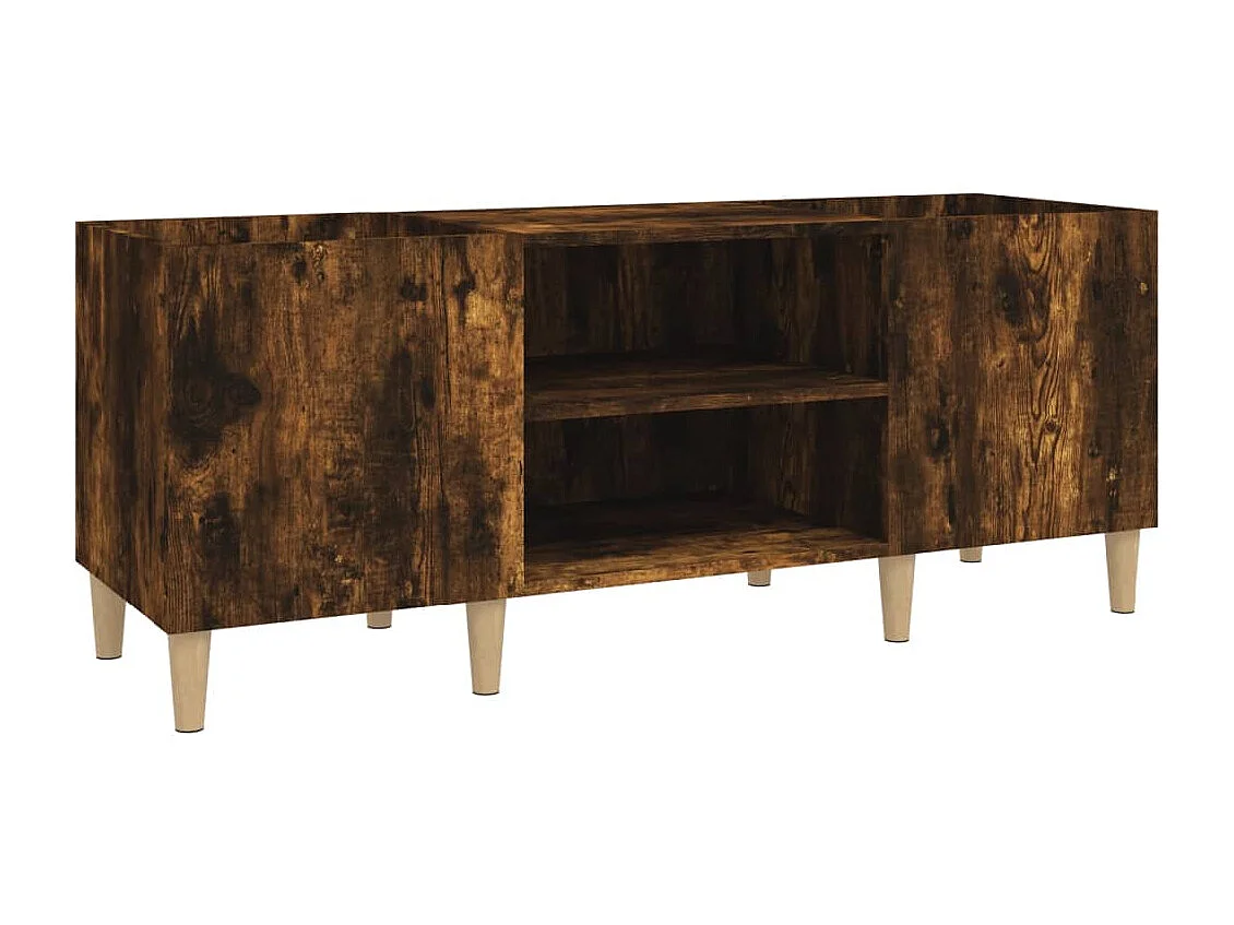 Armário p/ discos 121x38x48 cm deriv. madeira carvalho fumado PT954100