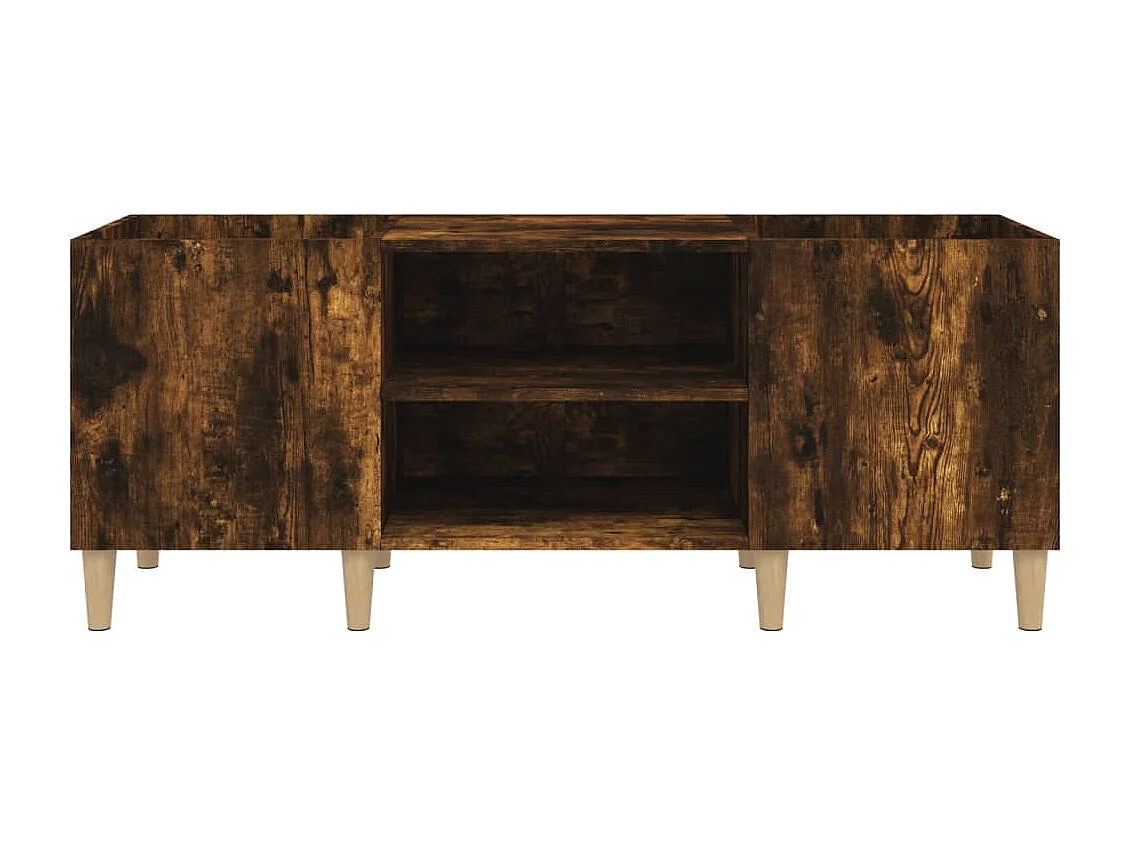 Armário p/ discos 121x38x48 cm deriv. madeira carvalho fumado PT954100